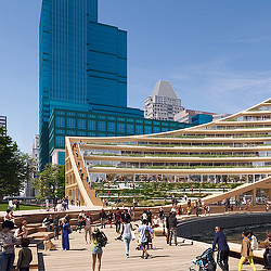 Baltimore Harborplace promenade rendering