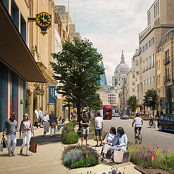 Fleet Street Quarter Public Realm Strategy rendering