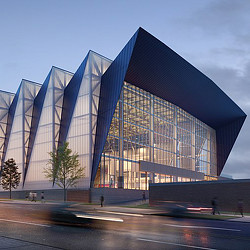 University of Cincinnati Indoor Practice Facility and Performance Center exterior