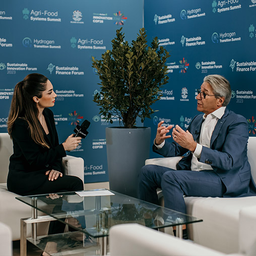 Economy Middle East interviewing Gensler co-CEO Andy Cohen