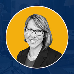 The Thought Leader’s Voice podcast graphic with Gensler’s Janet Pogue McLaurin