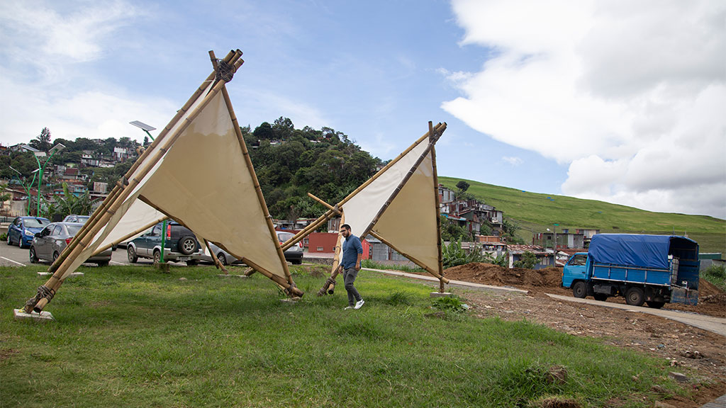 Sustainable shade structures in Costa Rica