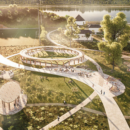 Right to Dream Ghana aerial campus rendering