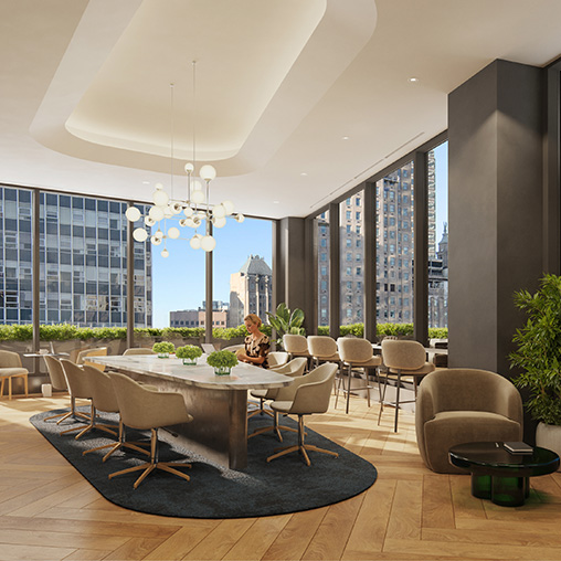 Pearl House shared dining area