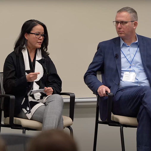Gensler Mobility & Transportation Leader Carmen Cecilia Cham speaking on MIT Mobility Initiative panel
