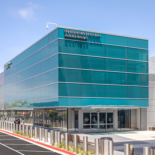 San Diego International Airport, Federal Inspection Services Facility building exterior