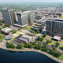 Fields West aerial rendering