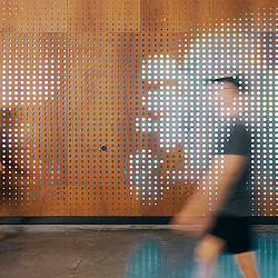Moody Center interactive DXD wall