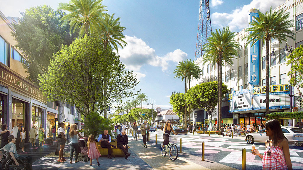 Hollywood Walk of Fame rendering