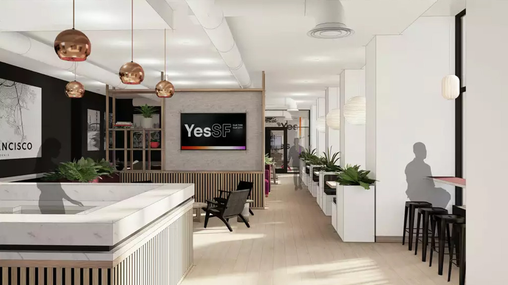 S.F. Chamber of Commerce Yes SF coffee shop and co-working space rendering