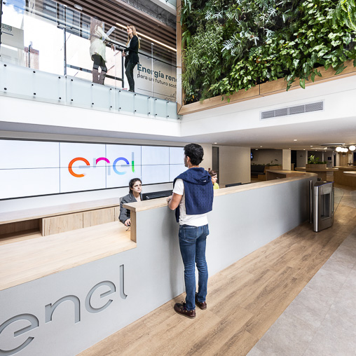 Enel headquarters interior lobby