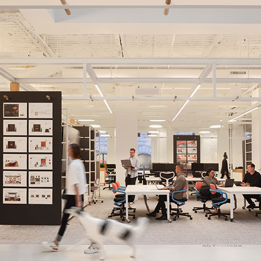 Gensler San Francisco office open collaboration space