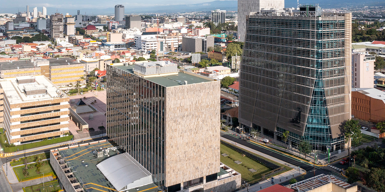 Torre Judicial aerial view