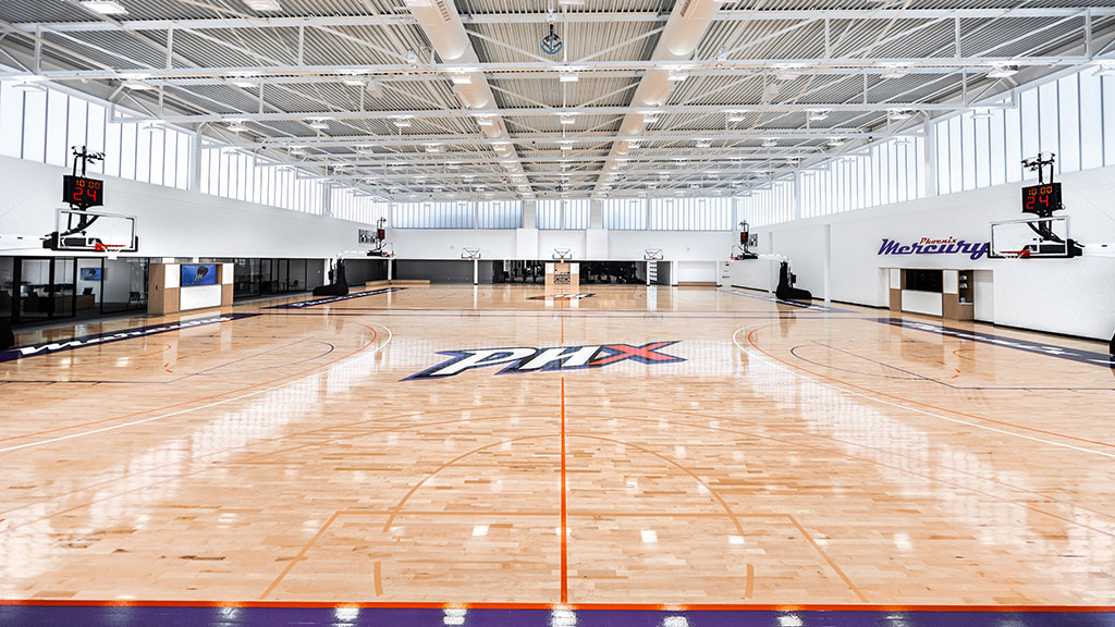 Phoenix Mercury practice facility court. Credit: The New York Times