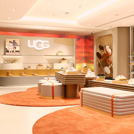 UGG Xintiandi Flagship Store interiors and merchandising