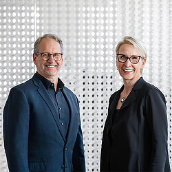 Jonathan Barnes and Sheryl Schulze, who lead Gensler Columbus.