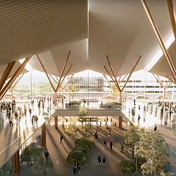 Pittsburgh International Airport terminal rendering