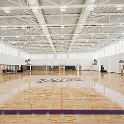 Phoenix Mercury training facility basketball court