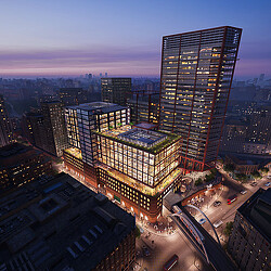 The Goodsyard aerial rendering