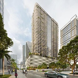 Exterior rendering of 128 Southwest Seventh Street building