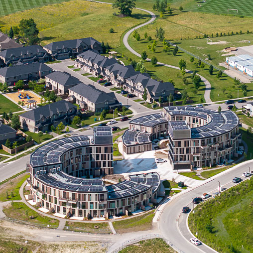 Electric Vehicle Enclave (EVE) Park aerial view