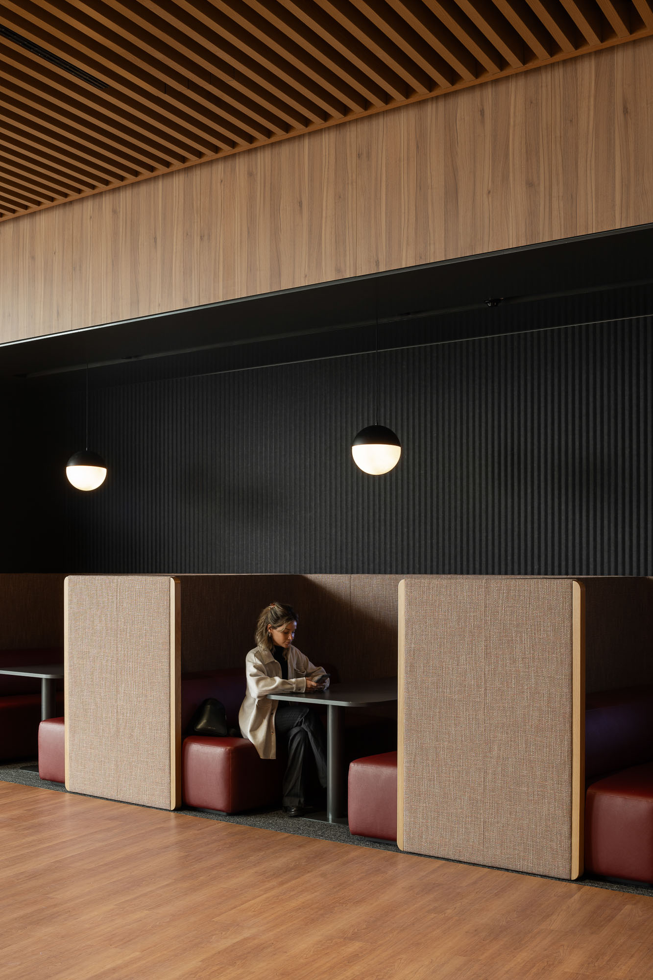 A person sitting at a desk.