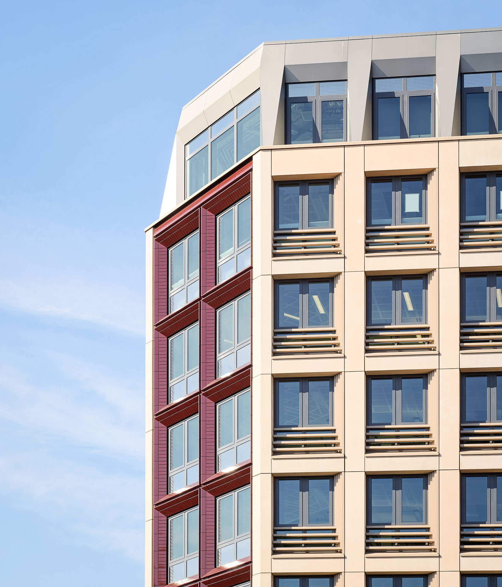 The Acre building exterior close-up of top