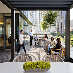 CBRE Dallas headquarters terrace
