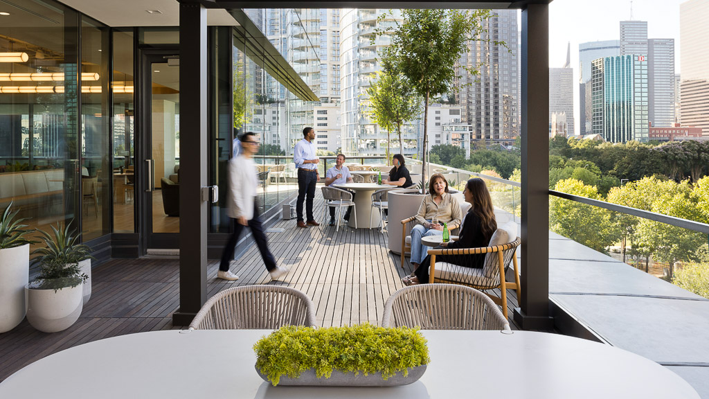 CBRE Dallas headquarters terrace