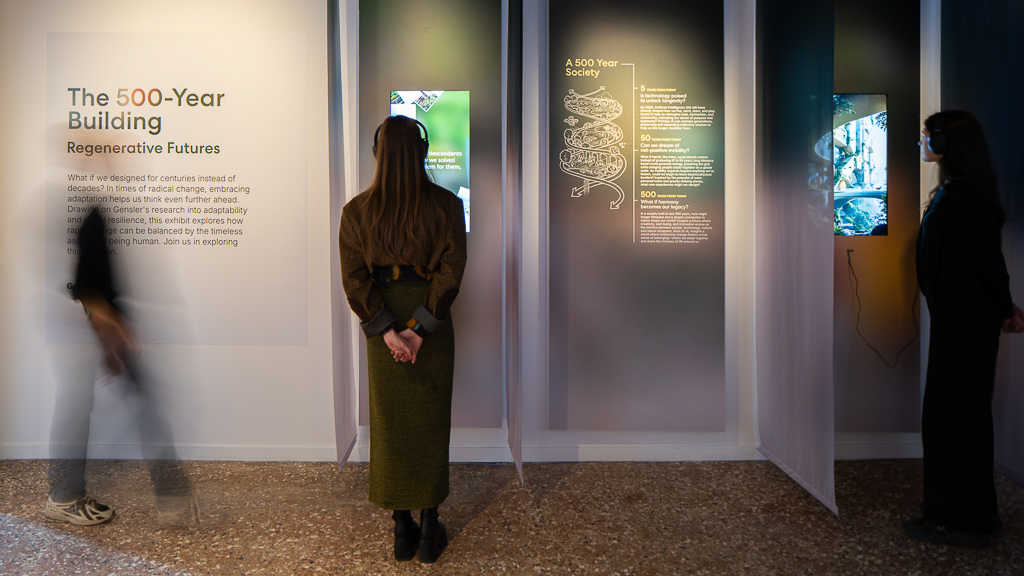 Gensler’s The 500-Year Building exhibition