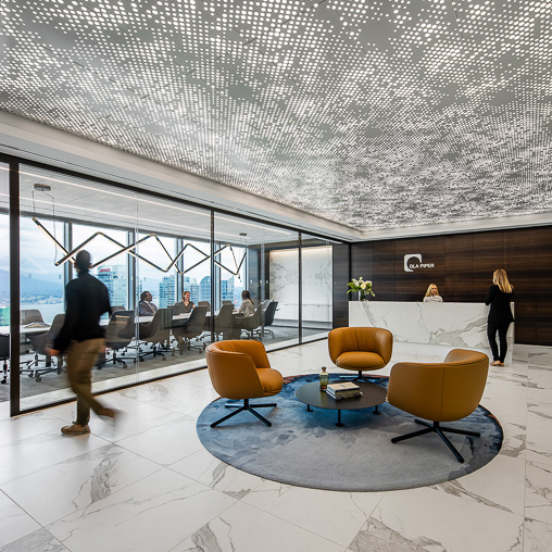 DLA Piper Vancouver reception with view