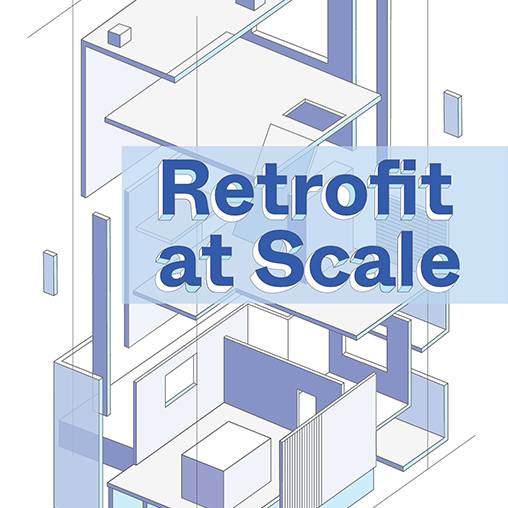 Retrofit at Scale text over model diagram