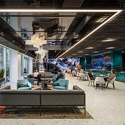 AllianceBernstein Hudson Yards workplace interior