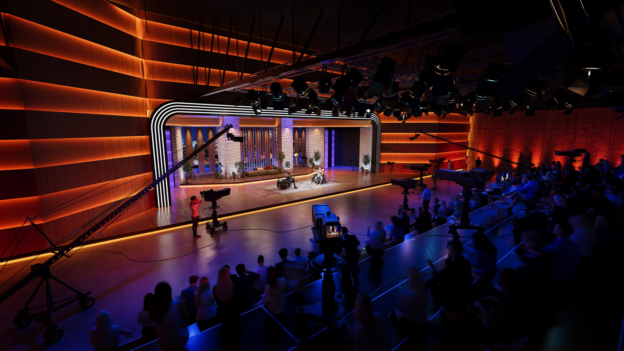 A group of people on a stage.