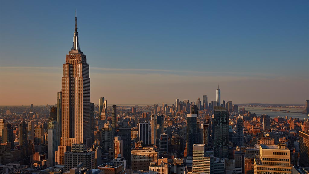 A view of the New York City skyline, captured from Confidential Technology Company.