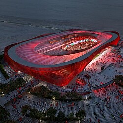 Al-Ahly Stadium.