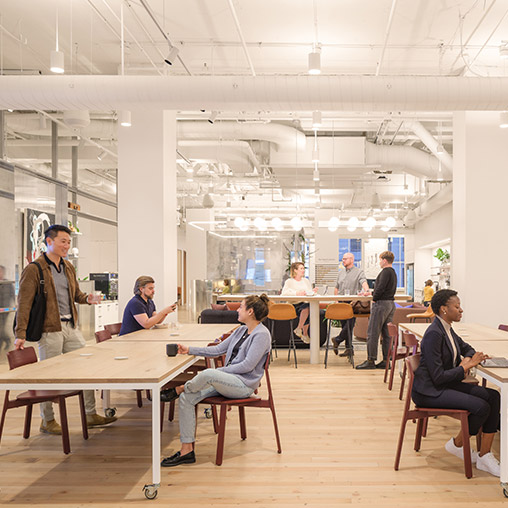 Gensler San Francisco office communal space