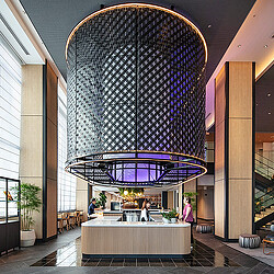 Novotel Nara bar with light fixture